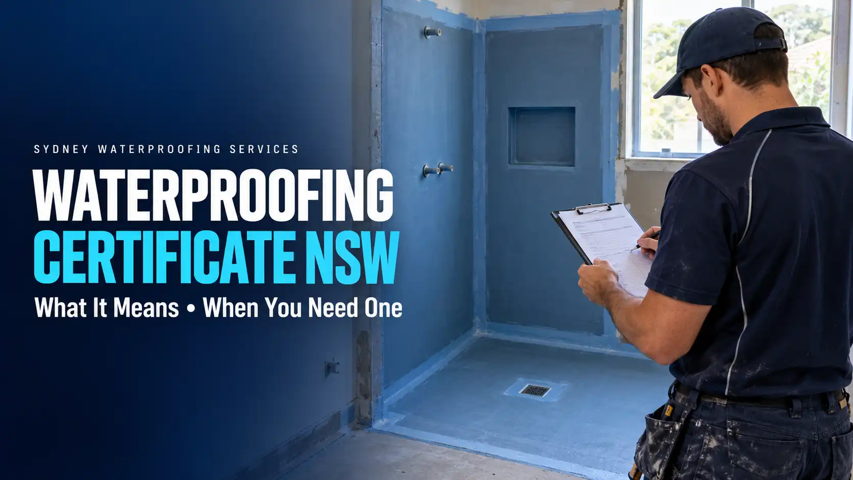 Waterproofing certificates in NSW